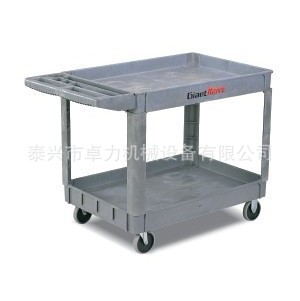 可移动塑料工具车/塑料车/双层工具车