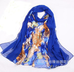 Специальное предложение шелк шарф Продажи гнилых цветов шарф случайный шарф расширение нить полотенце