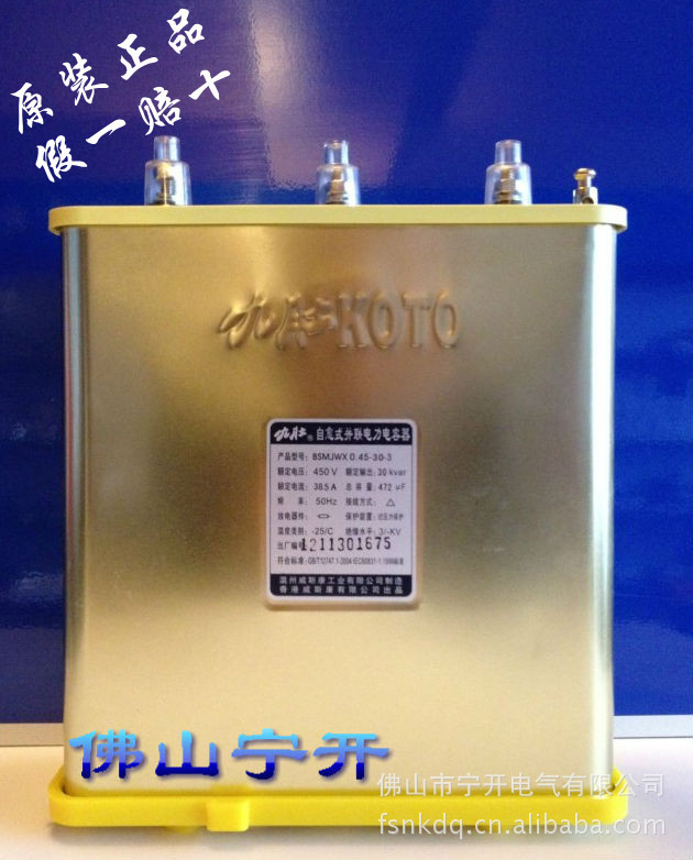 九肚/电力电容器BSMJWX0.45-30-3原装正品/假一赔十/广东省总经销