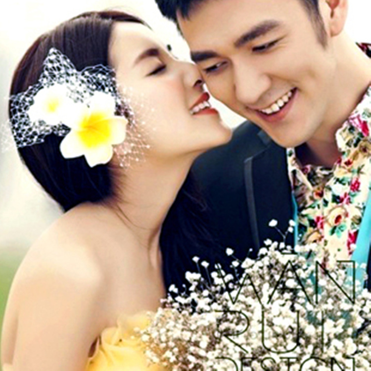 Romantic Flower Cloth Insert Comb display picture 4
