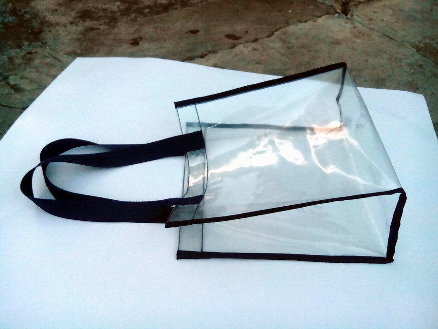 工厂直销手提PVC透明购物袋大容量化妆袋收纳多尺寸多规格