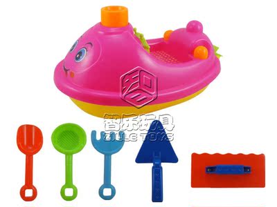 智乐厂家直销新款玩具沙摊玩具6件套  沙摊船 ZL712018|ms