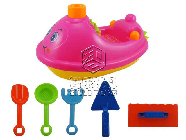 智乐厂家直销新款玩具沙摊玩具6件套  沙摊船 ZL712018|ms