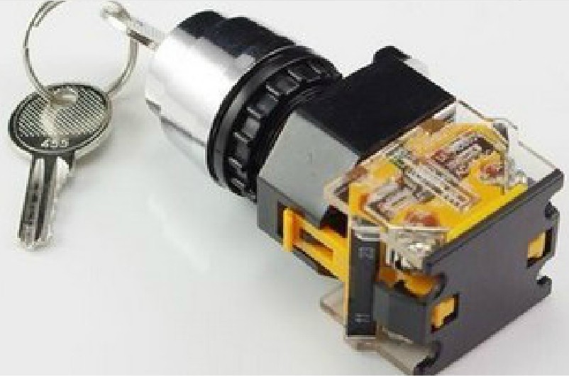 带钥匙2挡按钮开关LA38-11Y2