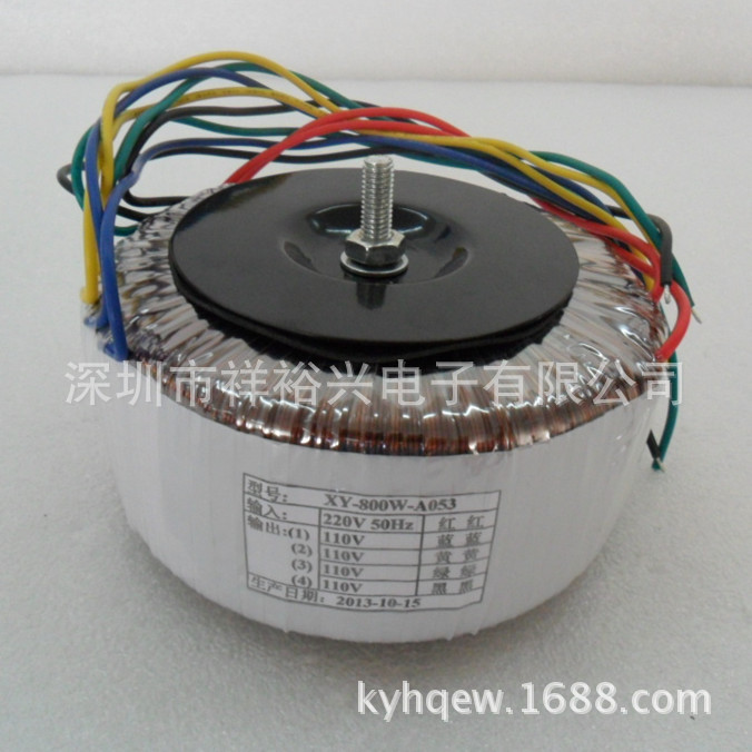 800W220V输出411V口罩机低频单相纯铜保障足功率环形变压器