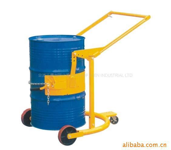 厂家供应静音移动式油桶车手推车 铁桶塑料桶油桶圆桶搬运车非标
