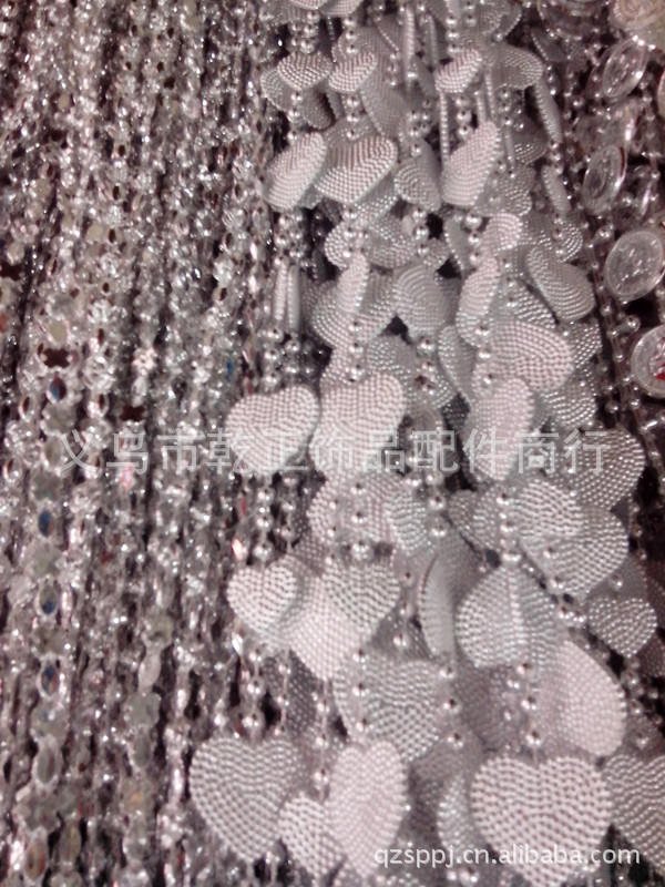 Wholesale of 10MM pearl plastic connected bead chains, wedding decoration beads, stage setting props bead curtains detail image 13