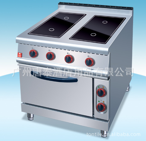 供应直销不锈钢酒店厨房设备 四头光波炉连电焗炉