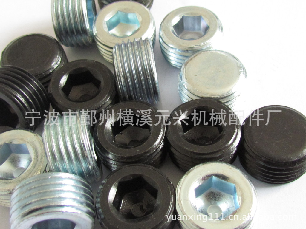 R1/2YX液压泵阀用堵头内六角ZG系列厂家现货供应表面镀锌发黑