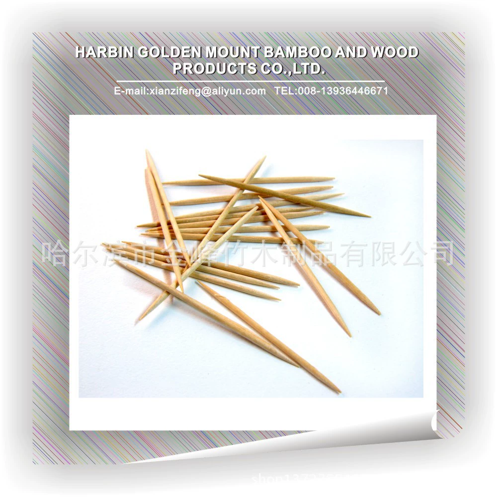 Заводская двухконечная одноконечная зубочистка, большая зубочистка в коробке, консервированная зубочистка из бамбука и дерева