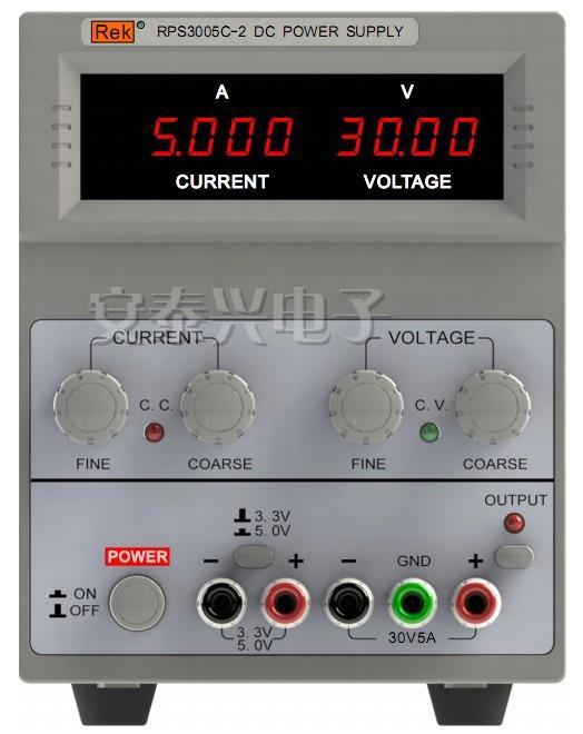 美瑞克RPS3005C-2 可调直流稳压电源30V/5A电脑笔记本手机维修4位