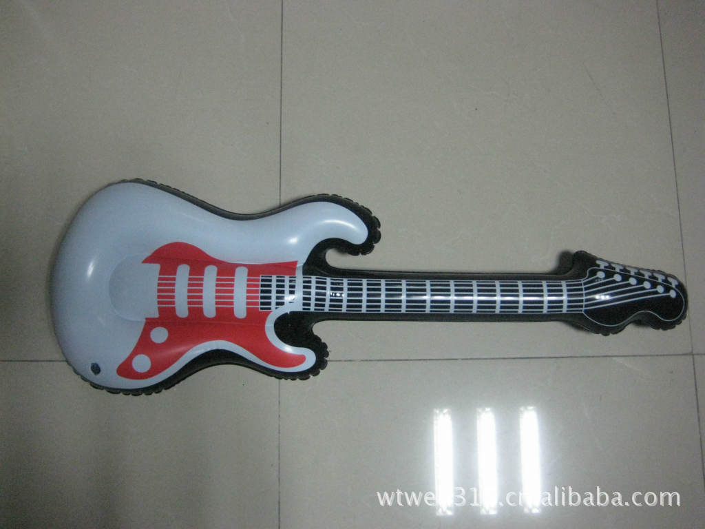 广东格萨专业生产厂家  PVC充气吉他 充气吉它  定制充气音乐乐器
