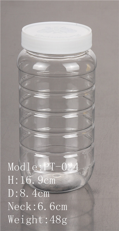 供应700ml塑料瓶、两斤蜂蜜罐、广口瓶、辣酱瓶PT-024