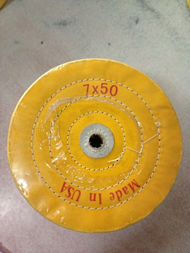 首饰黄布轮 7寸抛光玉石抛光金属精密仪器的钟表类镜面精细抛光