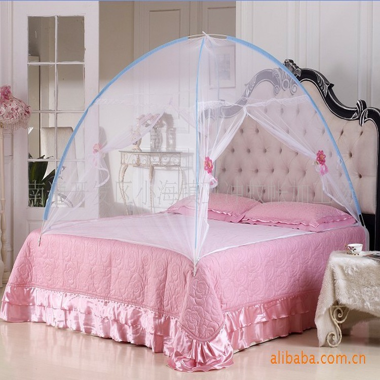 Yurt nets Free installation steel wire Bottom undecided Folding Double Door Magic Mosquito net Mosquito net