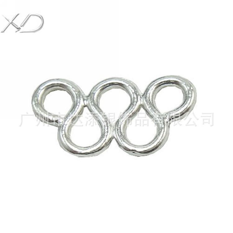 XD silver accessories three -circle hanging parts dense mouth ring…