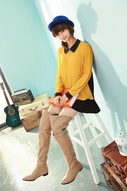 Bottes femme en PU artificiel - Ref 3355418 Image 21