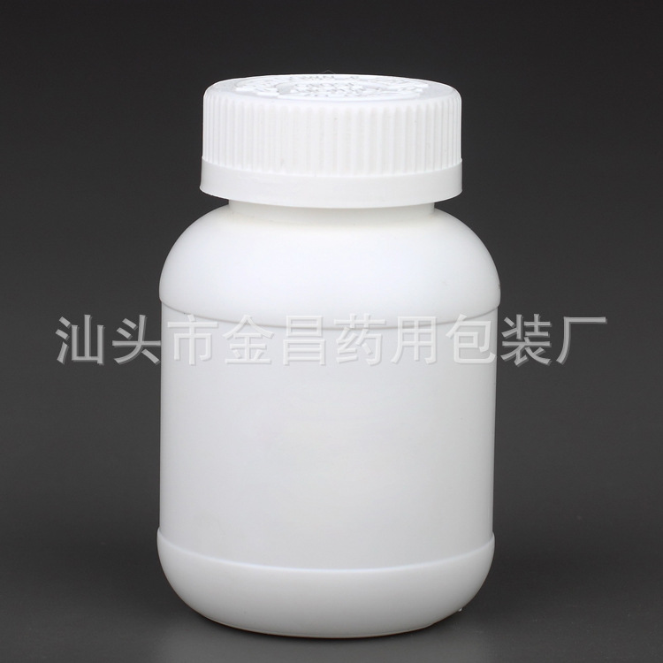 厂家批发 压旋圆塑料瓶 保健品胶囊包装瓶 白色塑料瓶带盖 YD150B