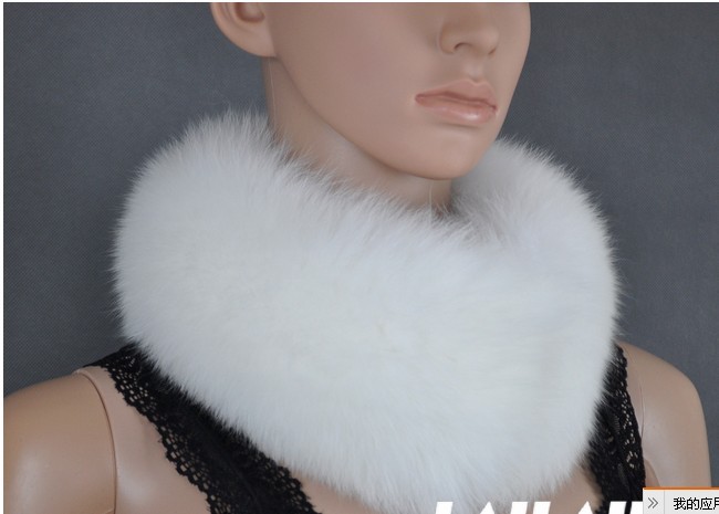 跨境专供 新款潮高档仿狐狸毛皮草毛领批发 人造毛领子定制