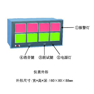 虹润仪表 NHR-5810系列八路闪光报警器