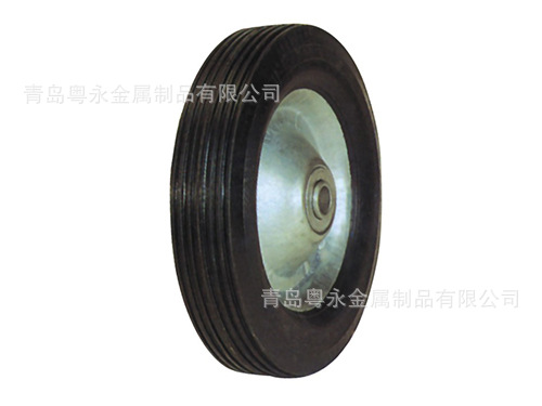 8x1.75寸橡胶实心轮 轮子厂家 工具车轮 手推车实心轮子