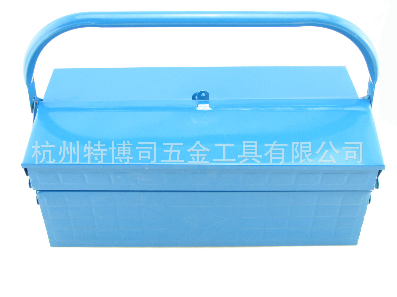 松美17.5寸双层抽屉式铁皮工具箱  加厚 双手拎环 440*210*165mm