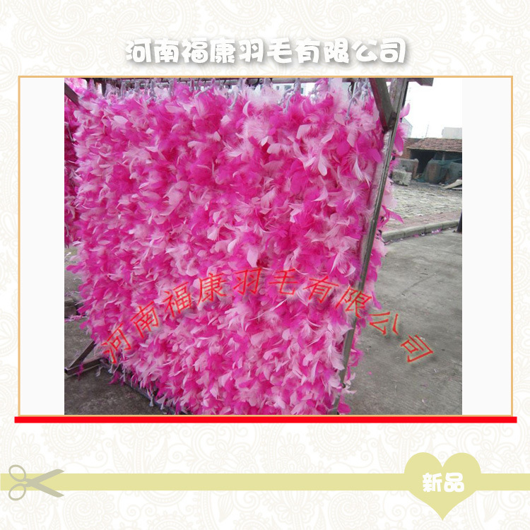 供应环保小羽毛条 火片毛条 迷你版火鸡羽毛围巾 精美羽毛装饰