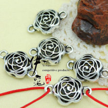 DIY��Ʒ��� 15*22mm����ɫ���źϽ�õ�廨�οյ�׹ �����������