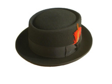 原单风靡日韩 平顶 羊毛毡帽 礼帽 爵士帽绅士帽子 收藏包邮11