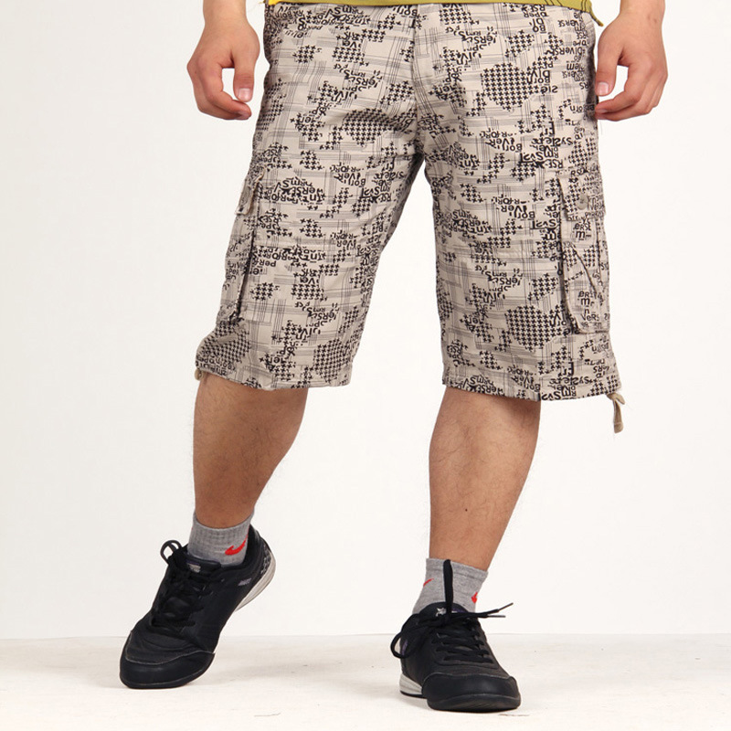 2017 summer Fashion Alphabet pattern fashion Men's Casual pants Five point pants AF shorts wholesale