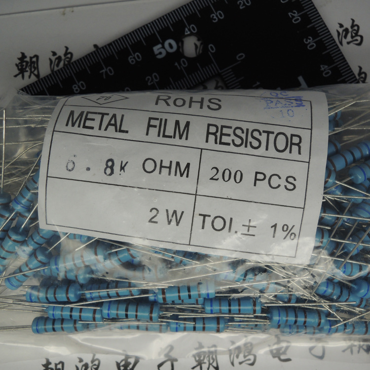 Color ring resistance 2W Metal film resistors 6.8K 1% Accuracy Line resistance