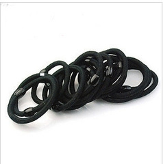 Black High-Elastic Thick Elastic Bands for General Use, Wholesale from Manufacturer, Basic Hair Bands