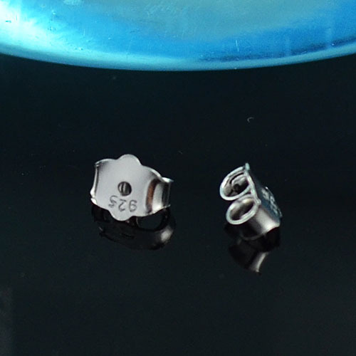 Ear studs, ear buckles, ear plugs, 925 silver platinum plated, ear plugs, ear muffs, silver accessories, silver ear stud accessories, ear stud buckles