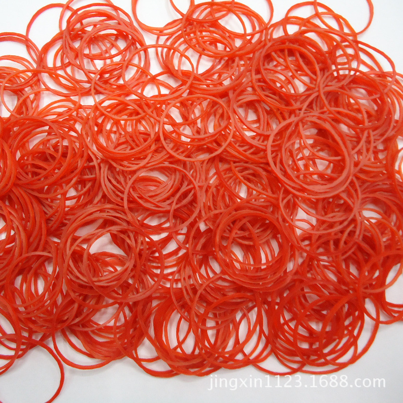特细红色越南进口橡皮筋 橡皮圈 橡胶圈 牛皮筋 内直径2.5cm批发