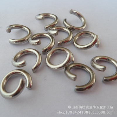 金属饰品配件批发 不锈钢开口圈闭口圈 diy饰品配件 钥匙扣配件|ms