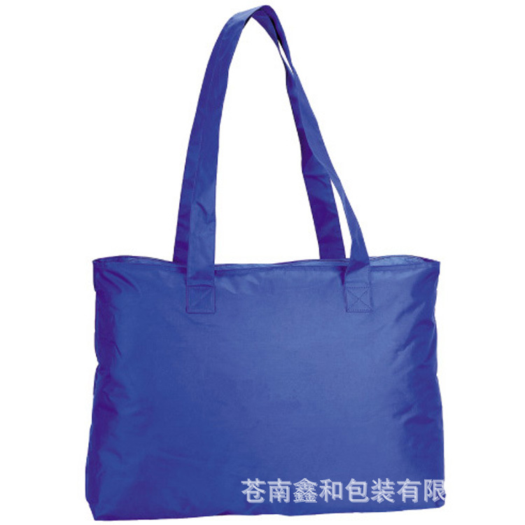 供应涤纶尼龙折叠手提袋 牛津布手提购物袋 牛津布背心袋加logo