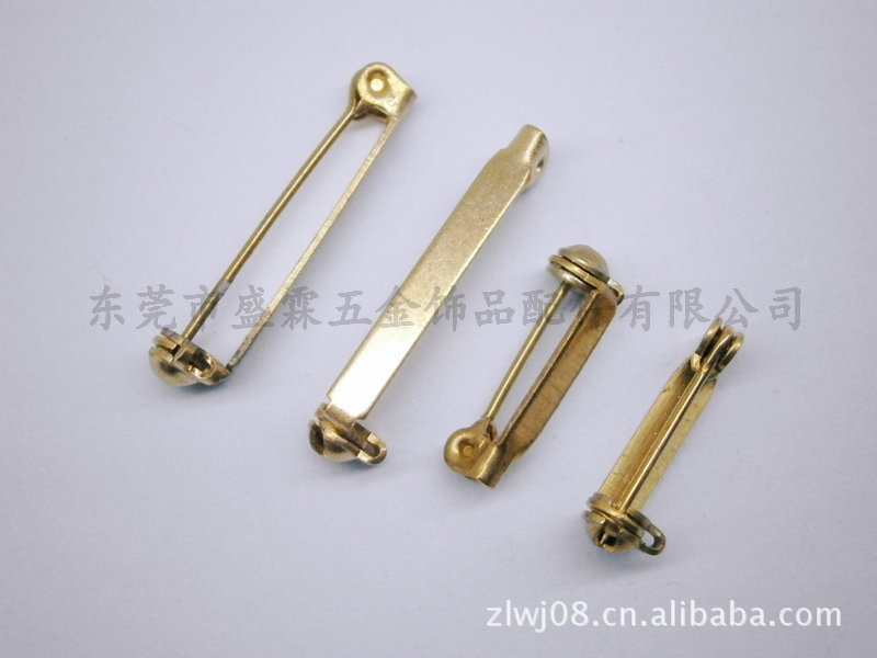 安全别针无孔别针保险头别针DIY金属铜针胸针保色金/保色银/白K色-阿里巴巴