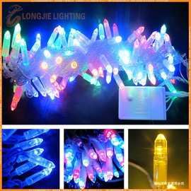 10米100灯立体泡壳灌胶PVC透明线灯串、LED灯串、厂家销售