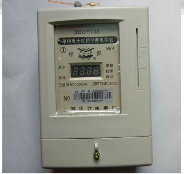 上海华立 电子单相预付费电能表IC卡电表 插卡表DDSY738 DDSY237