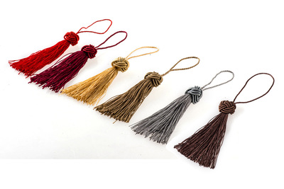 厂家直销涤纶菠萝帽流苏 礼品袋16公分戴帽吊穗现货供应颜色齐全|ru