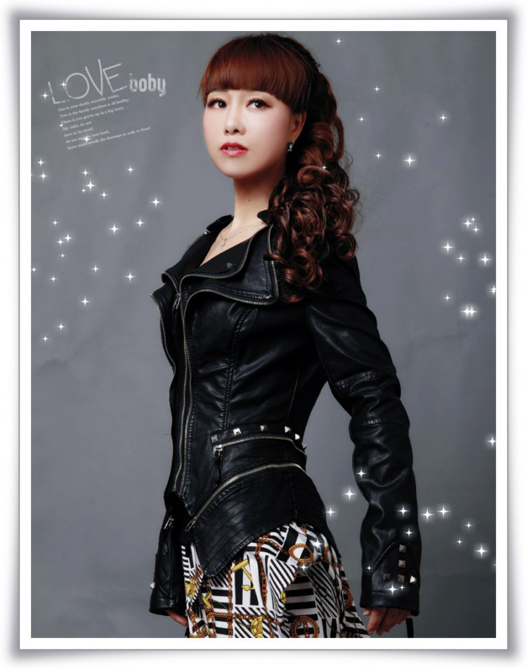 Veste cuir femme en PU - Ref 3447416 Image 15