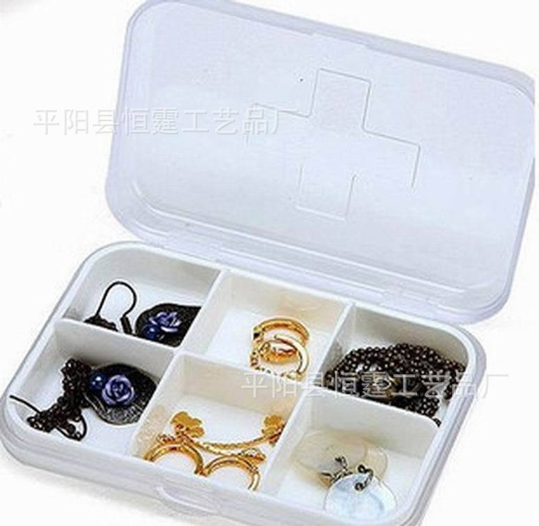 厂家直供批发十字六格药盒各种医用保健药盒 7天药盒 塑料药盒