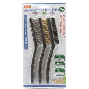 717 日式大号煤气炉刷厨卫刷多功能清洁刷油烟机刷铁锈刷 3把装