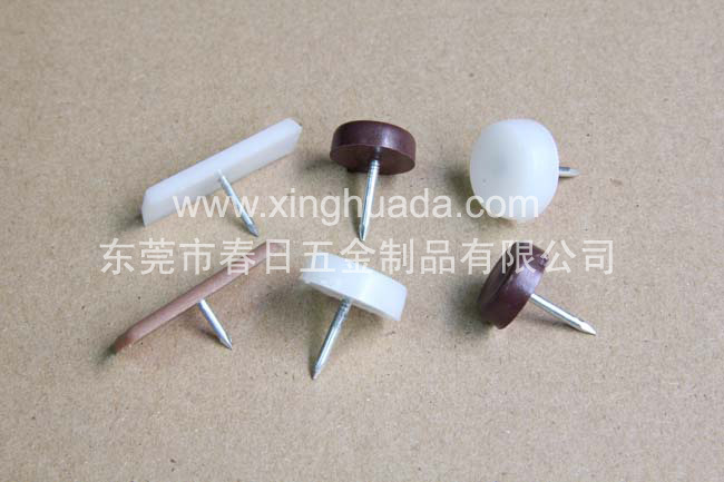 塑胶钉 脚钉长方形圆白色黑色咖啡色防滑胶垫防撞脚钉