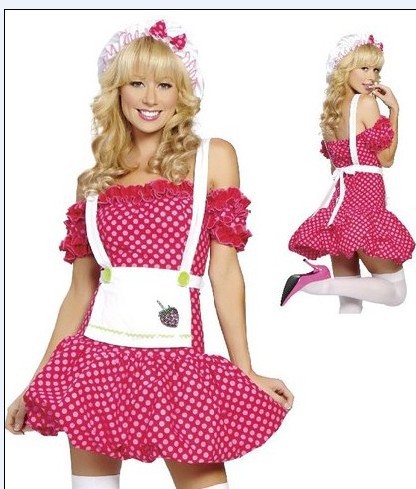 (2개) 로리타 로리타 메이드 의상 유니폼 도매 역할극 빨간 망토 의상 M4377