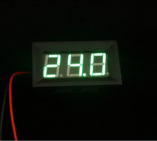 LED数码管电压表DC5V-30V直流数显表数字电压表头指示显示器绿色