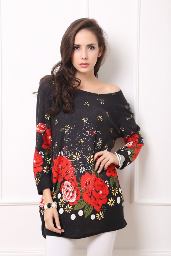 Polyester FashionLarge Women(Red - Extra large size) NHDF0355-Red - Extra large size