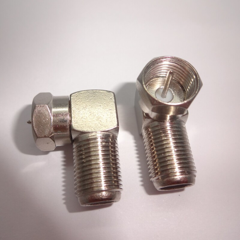 厂家直销F公转F母90度  视频转接头 F转接头