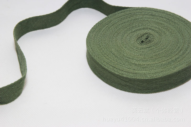 厂家直供长期1.75军绿带 服装带 背包带 商标带