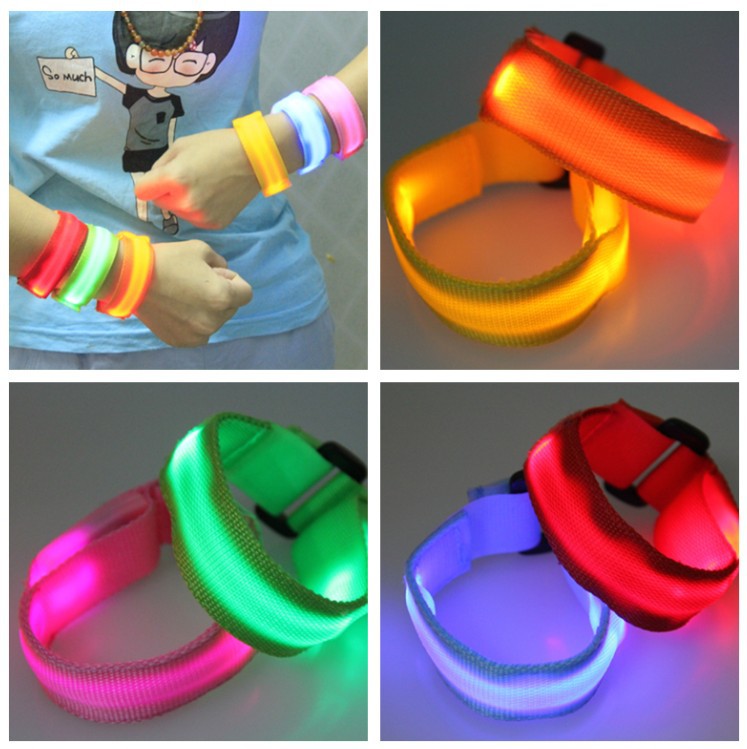 LED发光手腕带大号和小号6个色现货供应 (17)